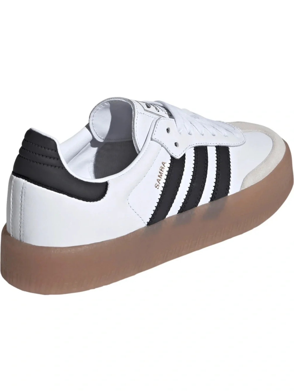 NEW adidas Samba Sneaker in White Core Black Gold Met - Picture 2 of 13